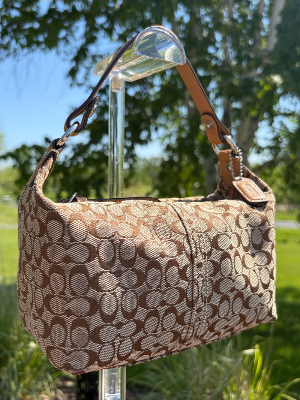 Vintage COACH Signature Mini C Brown Demi Purse Like New - Picture 3 of 17